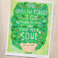 And Into The Forest Print