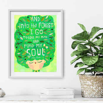 And Into The Forest Print