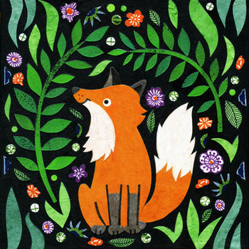 Fox In the Seasons- Winter Fox Print