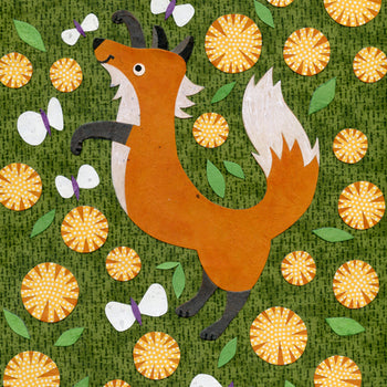 Fox In the Seasons-Spring Fox Print