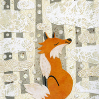 Fox In the Seasons-Spring Fox Print