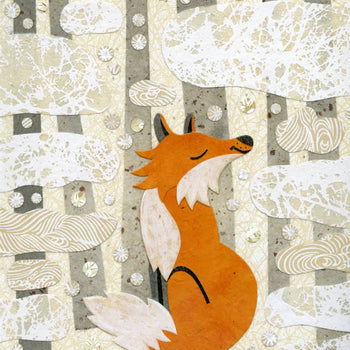 Fox In the Seasons-Spring Fox Print