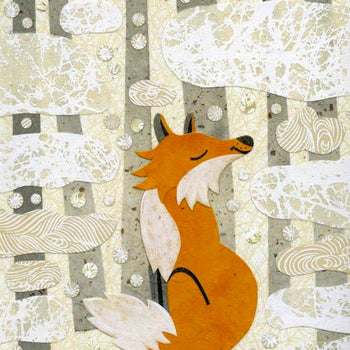 Fox In the Seasons-Autumn Fox Print