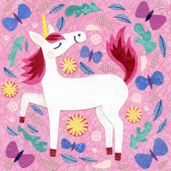 unicorn pink art print kate endle