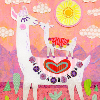 kate endle llama art print