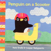penguin on a scooter kate endle board book for children