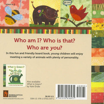 Who Hoo Are You, childen's book, board book, owl book for children, language book for children, babyshower gift, baby nursery, collage art