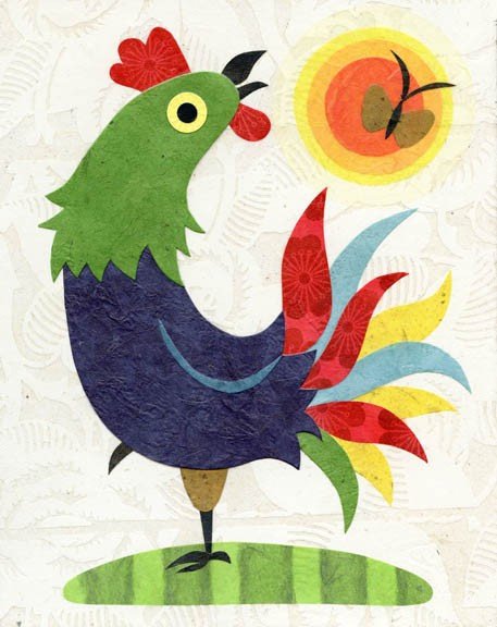 kate endle rooster print