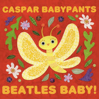 Bursty!, 8x8" butterfly print, art for children's room, baby nursery, bugs and insects, Caspar Babypants, gift for baby, collage, garden art