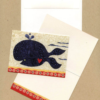 whale note card set kate endle