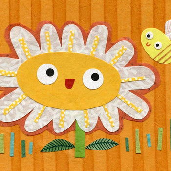 kate endle flower and bee art print