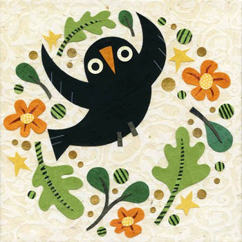 kate endle folk art owl art print