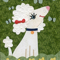 poodle dog art print kate endle collage