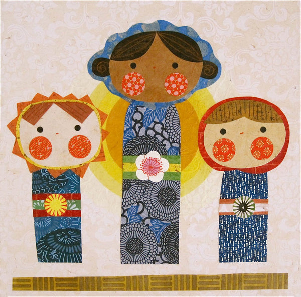 kate endle kokeshi art print