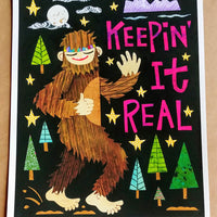 Sasquatch art print