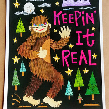 Sasquatch art print